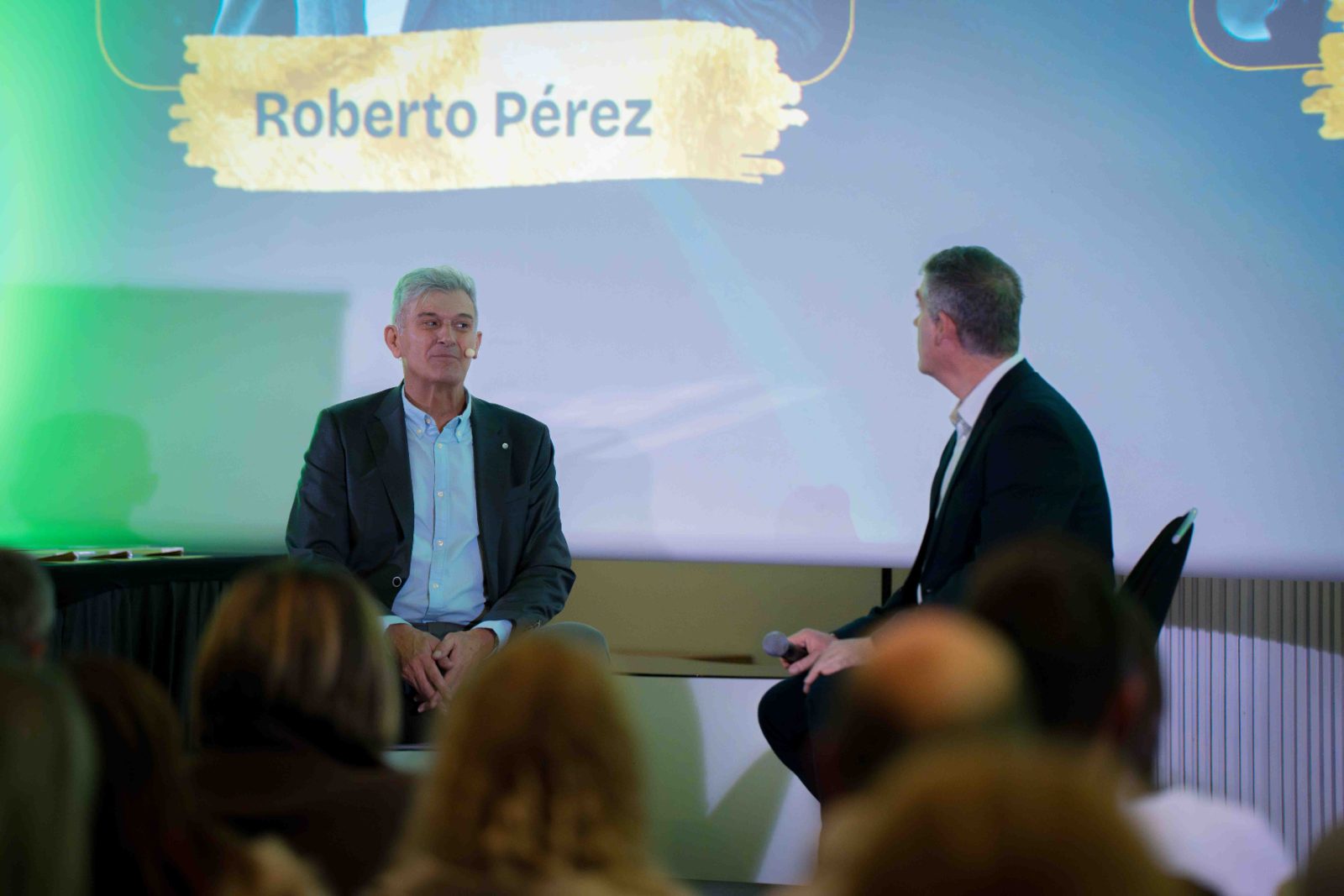 Roberto Pérez durante la entrevista